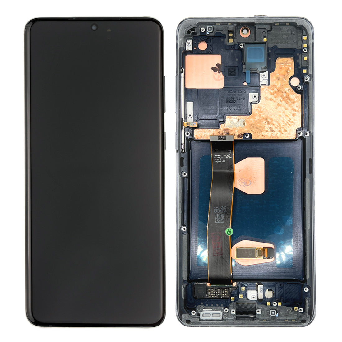 Écran OLED et assemblage de cadre de numériseur Compatible pour Samsung Galaxy S20 Ultra 5G (remis à neuf) G988 G988U G988W