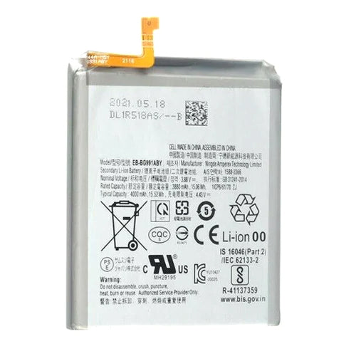 Batterie de remplacement compatible pour Samsung Galaxy S21 5G EB-BG991ABY (certifiée)