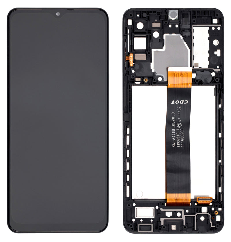 LCD Screen and Digitizer Frame Assembly Compatible For Samsung Galaxy A32  5G (Refurbished) A326U A326W