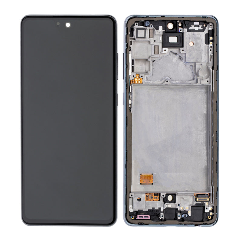 OLED Screen and Digitizer Frame Assembly Compatible For Samsung Galaxy A72 (Refurbished) A725