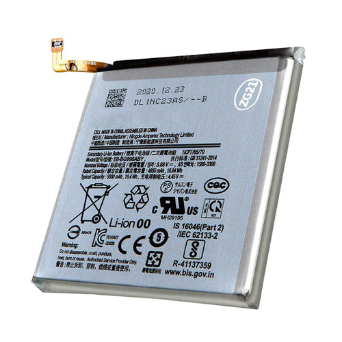 Batterie de remplacement compatible pour Samsung Galaxy S21 Ultra EB-BG998ABY (certifiée)